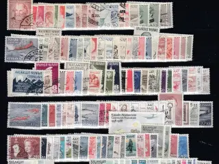 Grønlandske frimærker. 200 forskellige. AFA 3.300