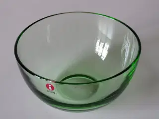 Grøn Iittala glasskål