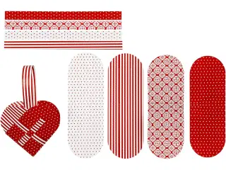 Flettede Julehjerter - 8 Sæt til Hyggelig Jul