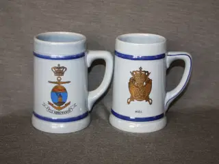 Søholm Militær øl krus  stk.pris 100 kr.