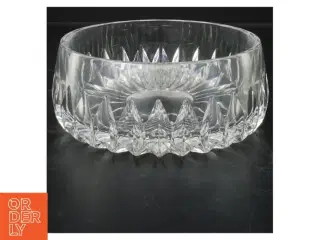 Glas skål med diamant mønster (str. 7x17 cm)