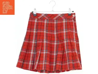 Rød ternet nederdel fra H&M (str. S)