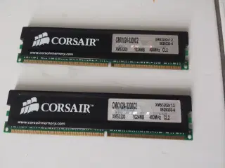 RAM 2 x 1GB DDR 400MHz 240pin DIMM