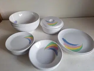 service camping, tallerkner