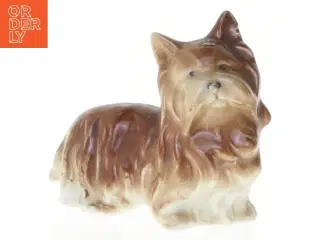 Keramik Yorkshire Terrier hundefigur (str. 6 cm)