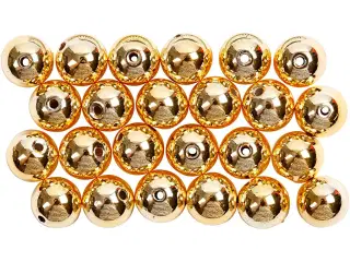 Voksperler, diam. 8 mm, hulstr. 1 mm, guld, 50stk./ 1 pk.
