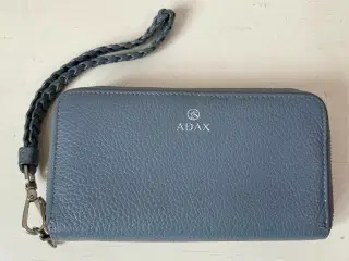 Adax, lyseblå pung i skind