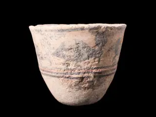 Indus Valley keramikbæger 3000 f.Kr. Med fugle.