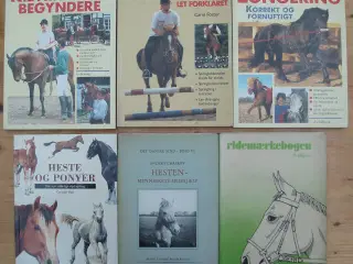 Heste; diverse paperback bøger