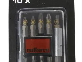 14 pk. Work it by millarco® bitssæt S2 stål 10 dele