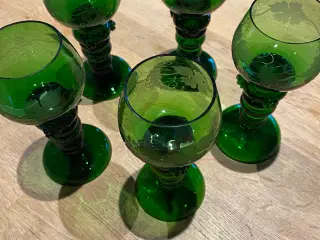 5 flotte speciel glas i grøn