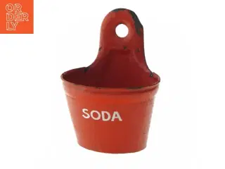 Rød soda bøtte (str. 20x15,5 cm)
