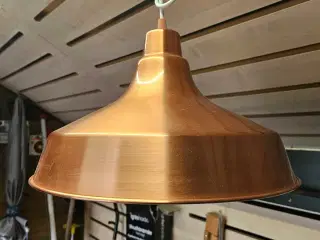 Hængelampe i kobber flot