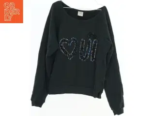 Sort sweatshirt med pailletter fra Baum Und Pferdgarten (str. M)