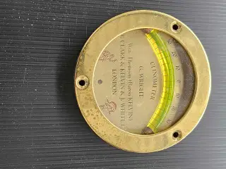 Clinometer, krængningsmåler i Messing ø110mm