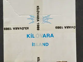 Island - Postforseglet kilovare 1989