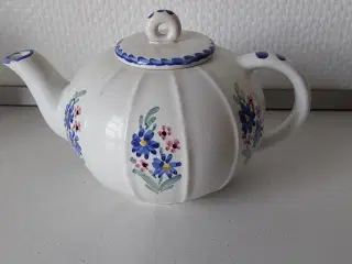 Tekand med blå blomster ældre model