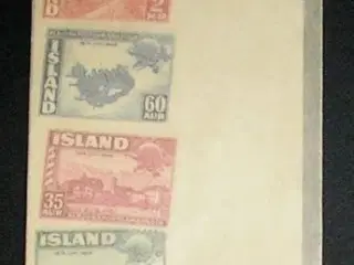 3 frimærker fra Island, ikke stemplet