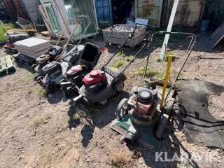 Plæneklippere og løvsuger Billy goat - Honda - Stiga - alko - Adams 5 styks