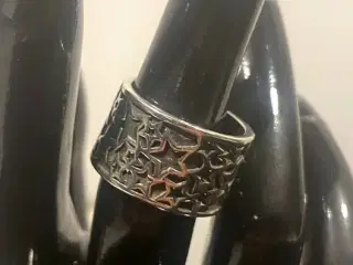 * Sterlingsølv; Lækreste fingerring - med stjerner