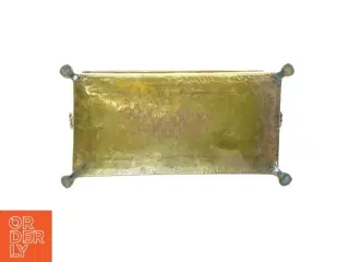 Vintage rektangulær messing boks (str. 50 x 27 x 21 cm)