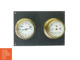 Ur og barometer fra Welcome (str. 36 x 25 x 10 cm)
