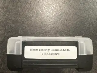 Blaser TierOne ringe, 34mm - 8 MOA