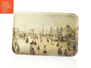 Metal bakke med motiv fra Webel (str. 43 x 29 cm)