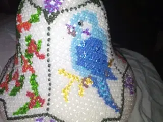 16 cm klokke med fugle