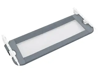 Sengegelænder til barneseng 102 x 42 cm polyester grå