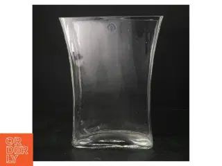 Glasvase fra Lyngby glas (str. 26x21 cm)