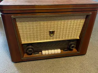 Antik Philips radio m/pladespiller