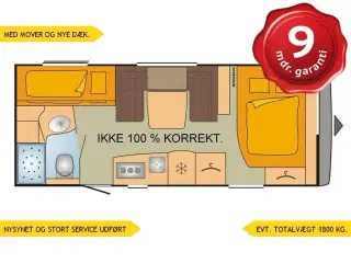 2017 - Bürstner Averso Top 560 TK   1 Ejers velholt køjevogn.