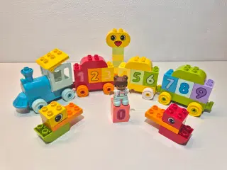 Duplo Taltog med 4 vogne og tal, Sælges som vist 