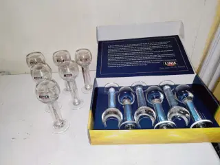 12 fine linie aquavit glas måske til sømanden