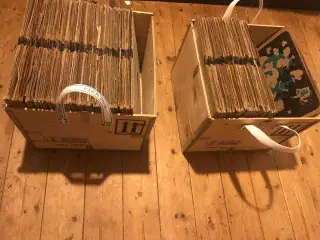 Klassisk 120 Dansk Vinylpladesamling i Trækasse