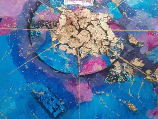 Akrylmaleri på lærred 40x50 cm 