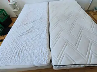 2 senge, inkl. topmadras og ben gives væk...