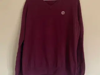 Bordeaux herresweater fra Henry Lloyd str XL