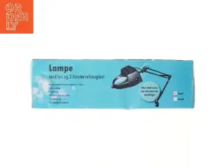 Lampe med lys og forstørrelsesglas (str. 78 cm)
