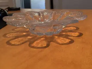 Holmegaard glas skål / fyrfadstage