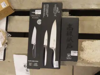 3 stk. Knive SABATIER & slibesten