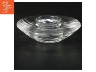 Glas fyrfadslysestage (str. A 23 cm)