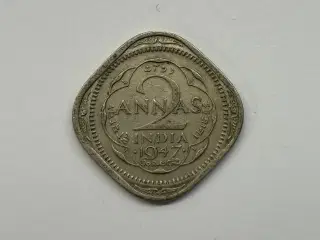 2 Annas India 1947 - Slidt