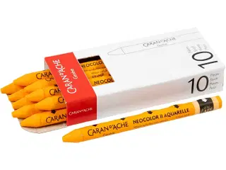 CARAN D’ACHE Neocolor II Akvarel Pasteller, Orange 10 stk.
