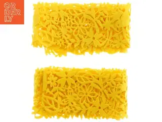 Nye Gule filtløbere med blomsterdesign (str. 2 stk 14x200 cm)