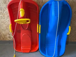  Kælke 2 stk. (En med rat og en almindelig) ❄️