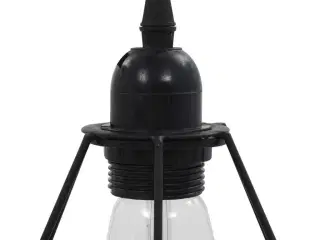 Loftlampe med diamantdesign 3 x E27-pærer sort