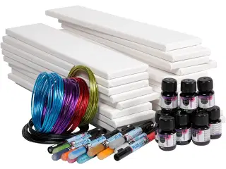 20 stk. lange lærreder til akvarelmaling