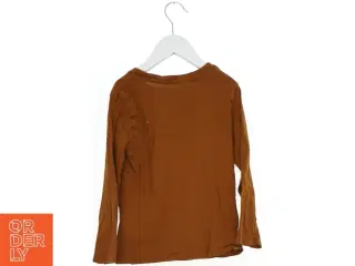 Brun langærmet bluse med isbjørne print fra H&M (str. 110)
